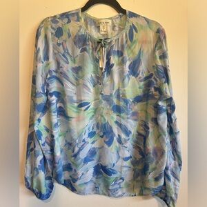 Anthropology cloth & Stone floral blouse size large